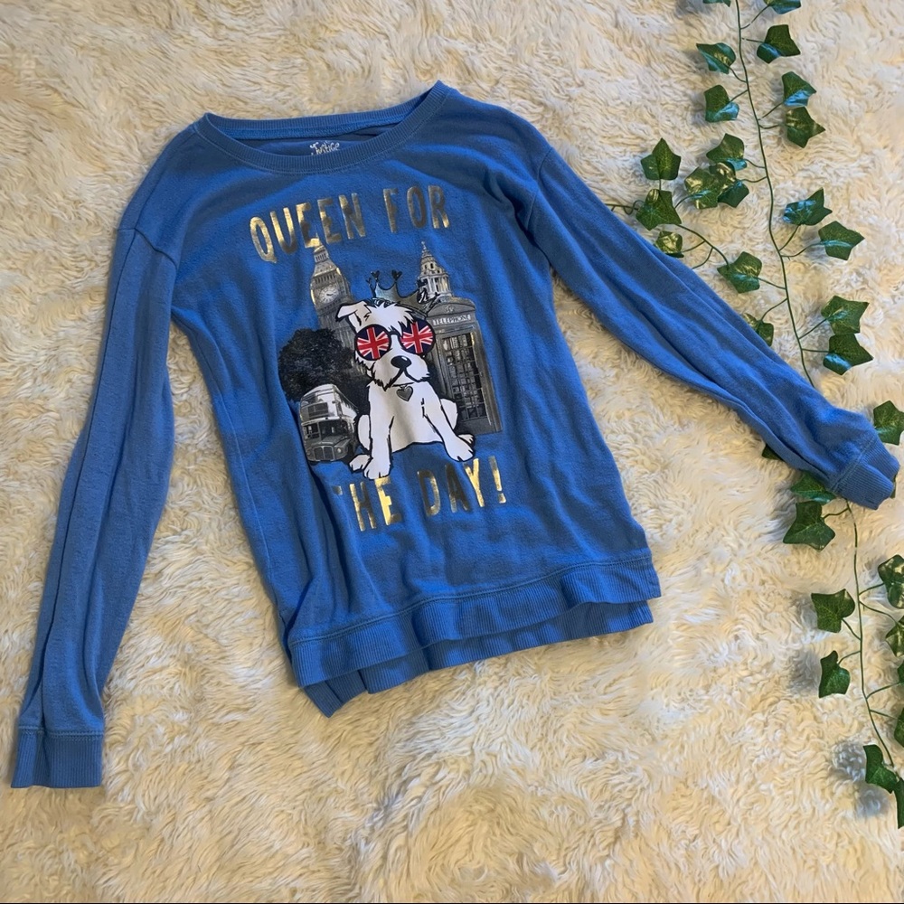 Blue long sleeve justice